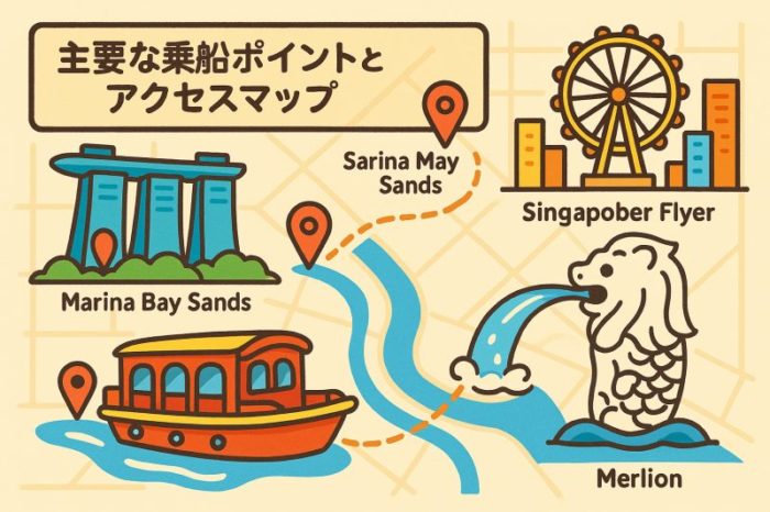 【乗り場】主要な乗船ポイントとアクセスマップ